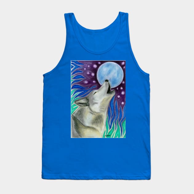 Howling wolf Tank Top by MelanieJeyakkumar